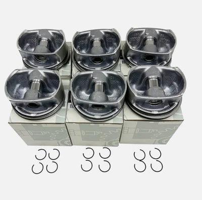 6X Pistons Rings Set 2720309717 For Mercedes-Benz GLK350 GL450 C350 E350 ML350 Foto 1 de 4