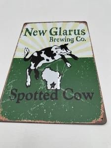 12x8 Tin Metal Sign New Glarus Spotted Cow Beer reproduction, fast same-day ship - Picture 1 of 2