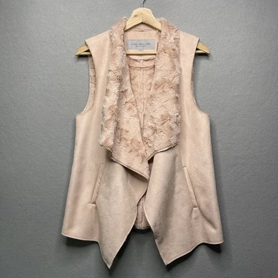 Chaleco de piel sintética Marc New York Andrew Marc para mujer M rosa Foto 1 de 4