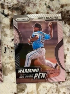 Tarjeta pluma de calentamiento Panini Prism Prizm 2020 Miami Marlins Sixto Sánchez #wip-3 - Imagen 1 de 1