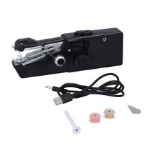 Black Handheld Portable Sewing Machine for small Repairs Stitch Embroidery