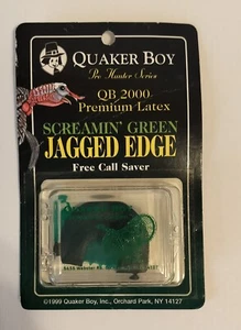 VTG Quaker Boy QB 2000 Screamin' Green Jagged Edge Latex Turkey Call NIB - Picture 1 of 3