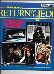 STAR WARS RETURN OF THE JEDI STICKER ALBUM NEW UNUSED 1983 TOPPS - Picture 1 of 4