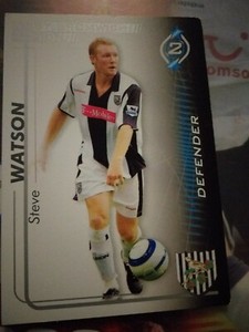 (-0-) WEST BROM - Shoot Out 2005 -2006 -Trading Card - STEVE WATSON