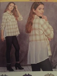Simplicity Sewing Pattern 0288 1013 Misses Shirt Length Variations Size 6-14 UC - Bild 1 von 4
