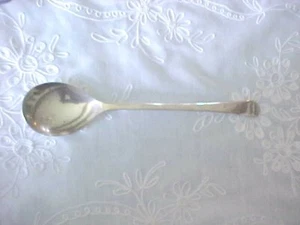 Vintage Sheffield England versilberter Löffel zum Servieren hat eine beschädigte Grubenmarke - Bild 1 von 8