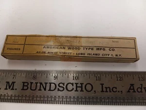 Letterpress Type ( NEW ) 1950's - 6 Point ( Copperplate Gothic Light #3 Figures) - Picture 1 of 2