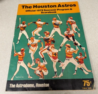 1979 Houston Astros Official Program and Scorebook - Image 1 of 3