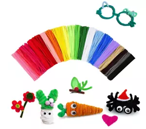 Pipe Cleaners Craft Bulk,Kids Toys & Games Gifts,200Pcs Arts Crafts,Chenille Ste - Picture 1 of 12