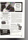 1946 6.5X10 Electronic Ad--Allied Radio Everything For The Ham--Free Ship