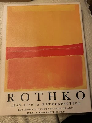 Impresión Rothko 12 X 16 con texto NUEVO envío incluido  Foto 1 de 2
