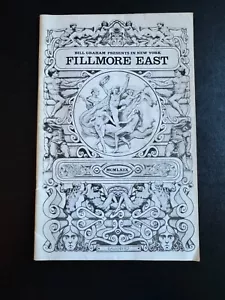 Fillmore East Concert Program - Oct 3-4, 1969 Chuck Berry - Picture 1 of 4