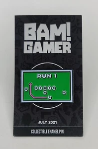 Tecmo Bowl RUN 1 Enamel Pin Exclusive Limited Edition New - Picture 1 of 5