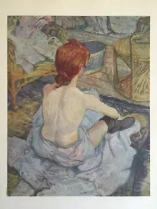 TOULOUSE LAUTREC RARE 1952 LMT EDTN FRENCH LITHOGRAPH PRINT " JEUNE FEMME " 1896 - Picture 1 of 8