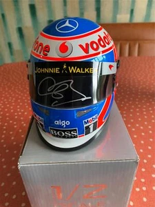 Bell 1/2 Scale 2010 Jenson Button Hand Signed Helmet McLaren Formula 1 - Picture 1 of 4