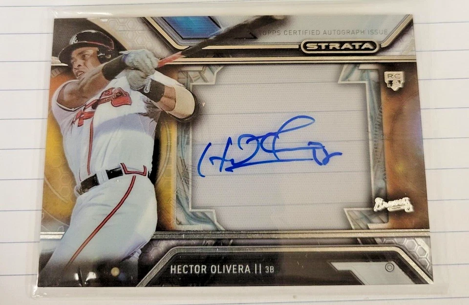 2016 Topps Strata Autographs #SA-HOL Hector Olivera ROOKIE/AUTO - Image 1 of 2