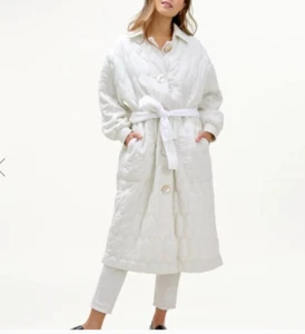 MARY LAWLESS LEE X SPLENDID Quilted Jacket Geo Print NWT White Size XS $438 - Picture 1 of 5