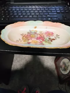 Vintage Schumann Bavaria Serving Bowl Wild Rose MCM Germany used Very Good - Picture 1 of 11
