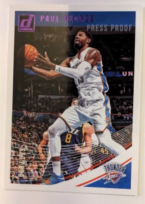 2018-19 DONRUSS PRESS PROOF PAUL GEORGE 099/199 - Image 1 of 2