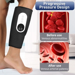 Air Compression Relax Muscles Calf Circulation Leg Massager, Heated Foot Massage - Picture 1 of 14