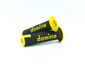 Domino Road & Race Black & Yellow A450 Full Diamond Grips to fit Honda Bikes - Picture 1 of 1