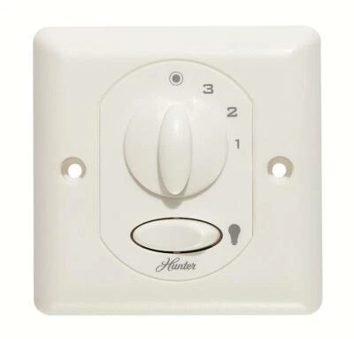 Hunter 240V International Ceiling Fan & Light Wall Control 3-Speeds 24757 - Image 1 of 4