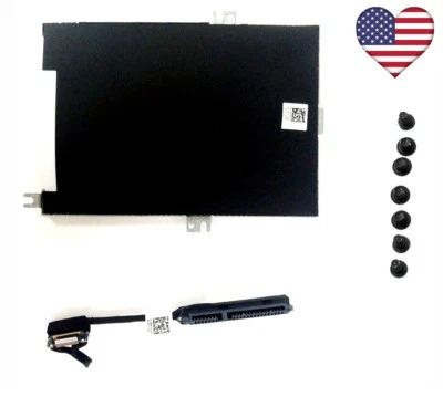 Dell Latitude 5470 E5470 HDD Cable Connector 80RK8 +Caddy Frame Bracket 4JMFP US