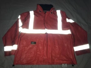 Tingley J44129 Eclipse Arc Flash Rain Jacket, Cat 2, Orange 2XL Defects - Picture 1 of 11