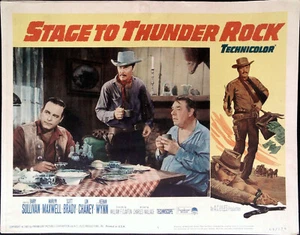 Stage to Thunder Rock. 1964. Tarjeta de vestíbulo #5 Barry Sullivan, Marilyn Maxwell, escocesa - Imagen 1 de 1