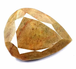NATURAL YELLOW BERYL PEAR SHAPE 208 CARAT BRAZIL EGL CERTIFIED LOOSE GEMSTONE - Picture 1 of 9