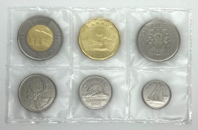 2025 Canada King Charles First Strike 6-Coin with $2, $1, 50c, 25c, 10c, 5c, UNC - Image 1 of 2