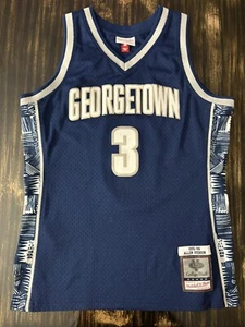 Allen Iverson Mitchell & Ness Georgetown Hoyas Blue Jersey 1995-96 Men Medium M - Picture 1 of 6