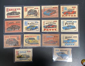 Juego de 14 cartas 1994 7 y 7 Dale Earnhardt & Richard Petty 7 Time Champs todo madera - Imagen 1 de 8