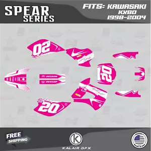 Graphics Kit for KAWASAKI KX 80 (1998-2004) Spear Series - Magenta - Bild 1 von 6