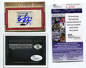 Brendan Rodgers Cut Signature Card 1/1 JSA AUTO Rockies - Bild 1 von 1