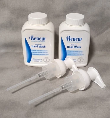Melaleuca Renew 2 recambios para lavado de manos y 2 bombas terapia intensiva de la piel 8 oz Foto 1 de 4