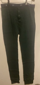 Gap Vintage Mens Waffle Knit Thermal Jogger Pajama Pants Size Medium Green NWOT - Picture 1 of 6
