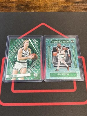 2023-24 Panini Phoenix Larry Bird # 163/175 and Jalen Brown Geometric Temple Men - image 1 of 2