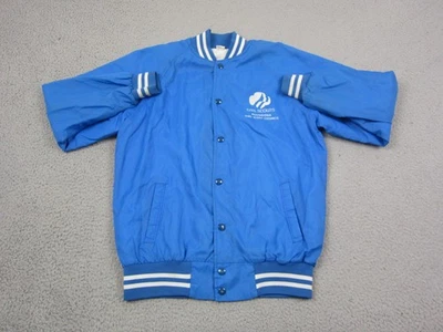 Vintage Girl Scouts Jacket Mens Extra Large XL Blue Moingona Council Varsity - Image 1 of 4