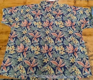 Men's Cutter And Buck Hawaiian Short Sleeve Shirt Button Front 5XL - Picture 1 of 11