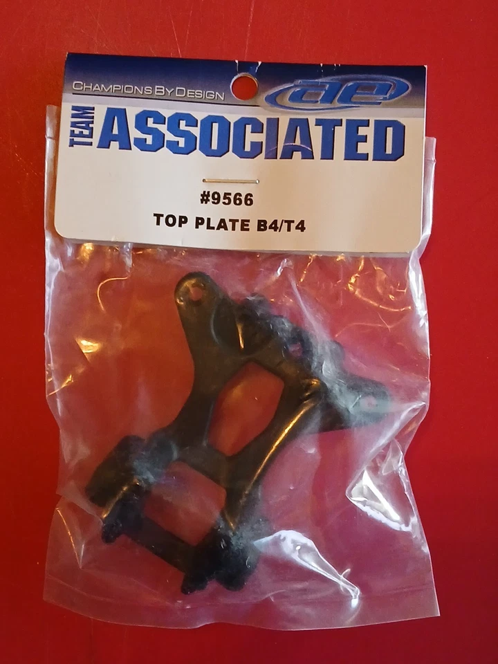 Vintage Team Associated 9566 RC10 B4,T4, SC10 Top Plate Original New In Package - Image 1 of 1