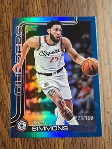 2025-26 Topps Basketball Ben Simmons Blue Holo Foil /150 Clippers - Picture 1 of 3