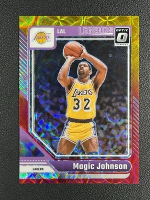 2024-25 Panini Optic Magic Johnson Legends Choice Red Gold Prizm 87/99 Lakers#Z - Image 1 of 2