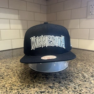 Minnesota Timberwolves Mitchell & Ness Snapback Hat NBA Logo - Picture 1 of 12