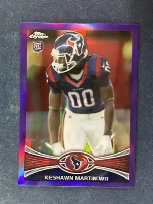 2012 Topps Chrome Purple Refractor KeShawn Martin Texans /499 - Image 1 of 2