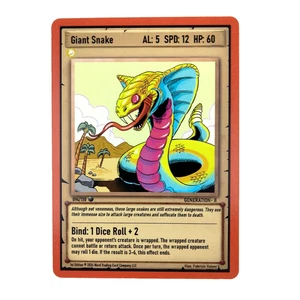 Giant Snake 094/150 Common Ward TCG Trading Card Game 1st Edition Gen 2 - NM - Picture 1 of 2