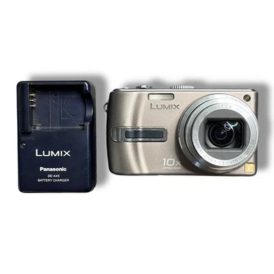 Panasonic fotocamera digitale DMC TZ30 10x zoom beige argento compatta tascabile - Immagine 1 di 4