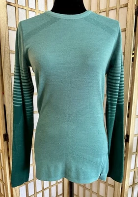 Pulôver Smart Wool feminino camada base gola redonda 100% lã merino tamanho G - Imagem 1 de 4