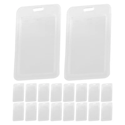  20 Pcs Porta Carta Identità Titolare Del Badge Verticale Della D'identità - Immagine 1 di 4