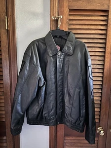 Schwarze Herren Lederjacke Gr. XL Leather U.S.A. - Bild 1 von 4